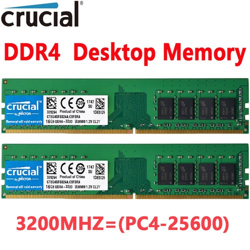 Crucial デスクトップ用増設メモリ 32GB(16GBx2枚) DDR4 2400MT/s(PC4-19200) CL17 UDIMM 2 Crucial ノートPC用増設メモリ 32GB(16GBx2枚) DDR4 3200MT⁄s(PC4